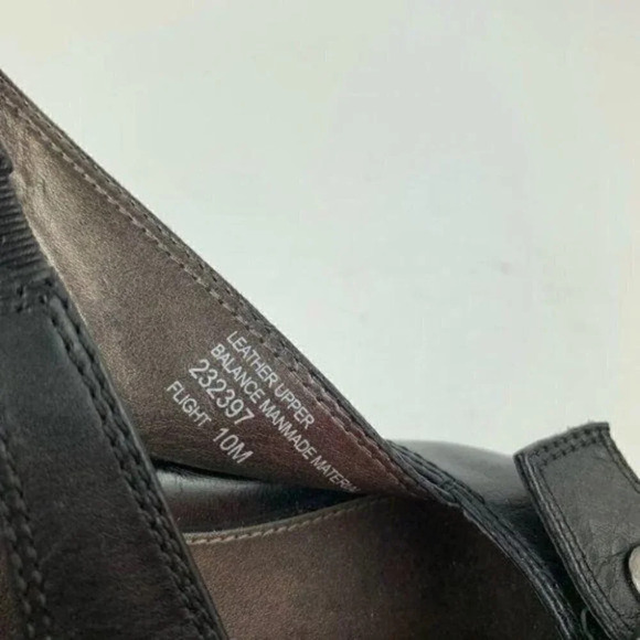 Franco Sarto heels 10 flight black leather chunky - Picture 8 of 8